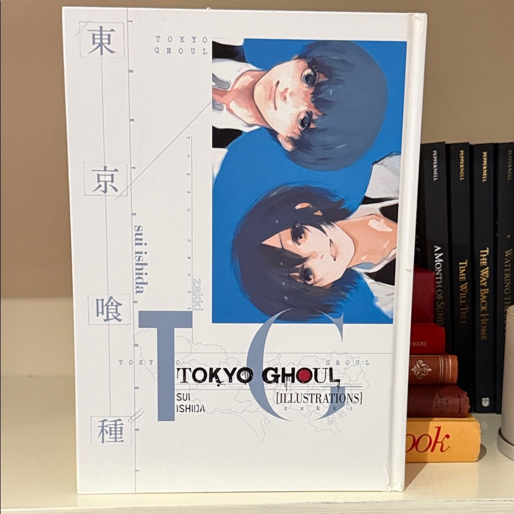 Anime Wall Art in Blue and White